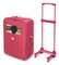 Badger Basket Double Trolley Doll Carrier with Two Sleeping Bags and Pillows - Pink/Star